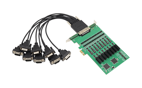 工业PCI-E转多口串口通信卡_LQ-7318 PCI-E转8口RS232/485/422隔离型串口卡