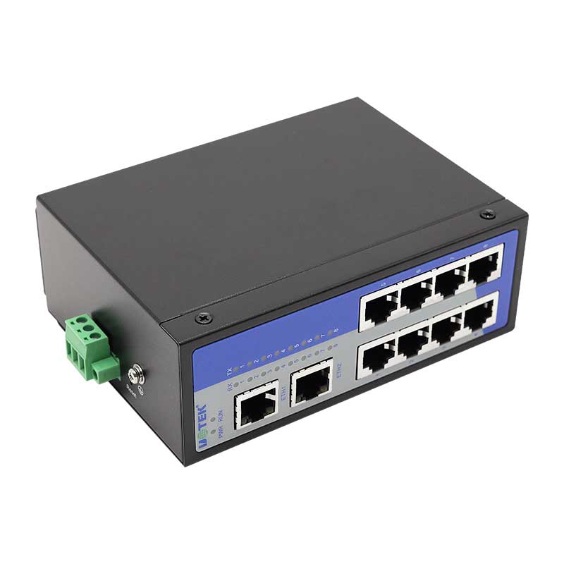 导轨式8口Modbus网关
