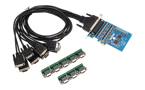 工业PCI-E转多口串口转换卡_LQ-7928 PCI-E转8口RS485/422串口卡