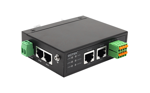 工业级LQ-232/485/422 串口转TCP/IP服务器_LQ-6802A-SW 10/100M以太网转 2 口串口服务器
