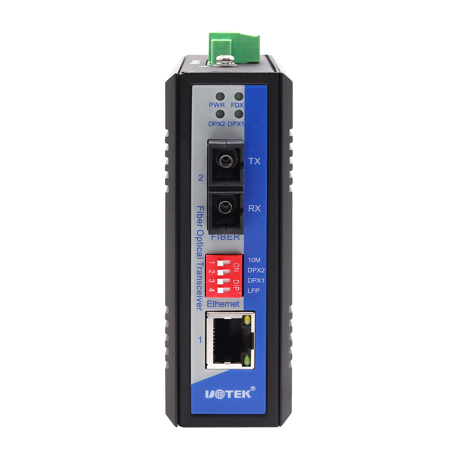1口百兆网络光纤收发器
