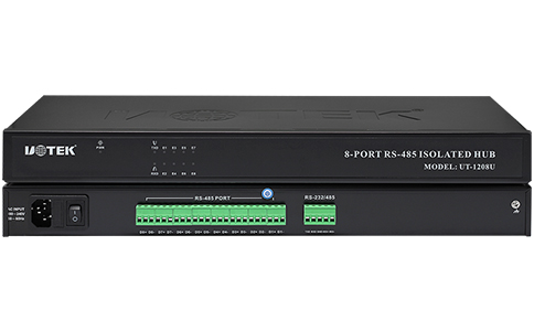 工业级串口转PORT集线器_LQ-1208U LQ-232/LQ-485转8口PORT LQ-485机架式集线器