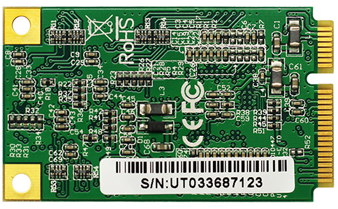 工业级迷你串口扩展卡_LQ-7784B Mini PCI-E转4口LQ-232高速多串口卡