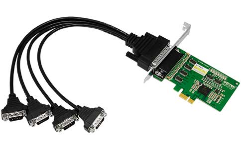 工业级多口串口卡_LQ-784 4口PCI -E转LQ-232多串口卡