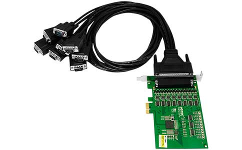工业PCI-E转多串口转换卡_LQ-798 PCI-E转8口LQ-485/422高速串口卡