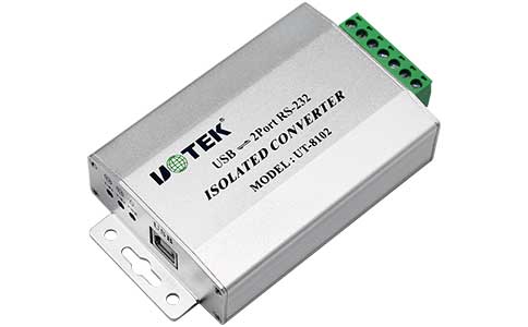 工业级串口转USB接口转换器_LQ-8102 USB转2口LQ-232光电隔离接口转换器