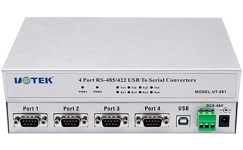 工业USB转4口串口转换器_LQ-861A USB转LQ-485/422四口光电隔离转换器
