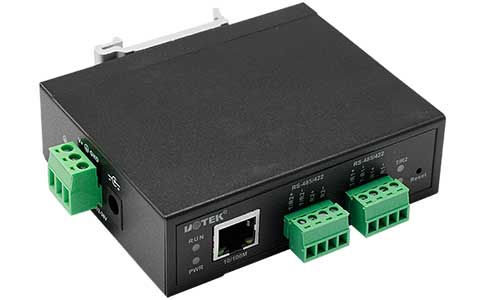 工业设备串口通讯联网通讯服务器_LQ-6802MT-I 10/100M转2口LQ-485/422串口服务器