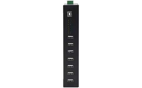 工业USB接口转换器_LQ-807 7口工业级USB HUB扩展器
