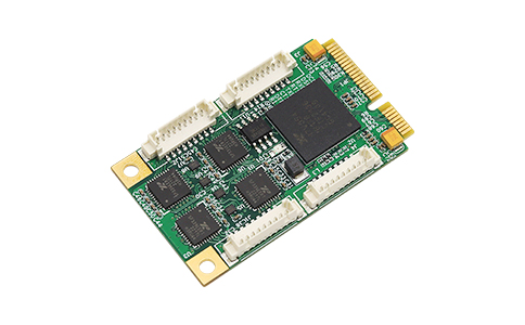 工业级迷你PCI-E转多口串口卡_LQ-7734 4口LQ-232/485/422 mini PCI-E多串口卡